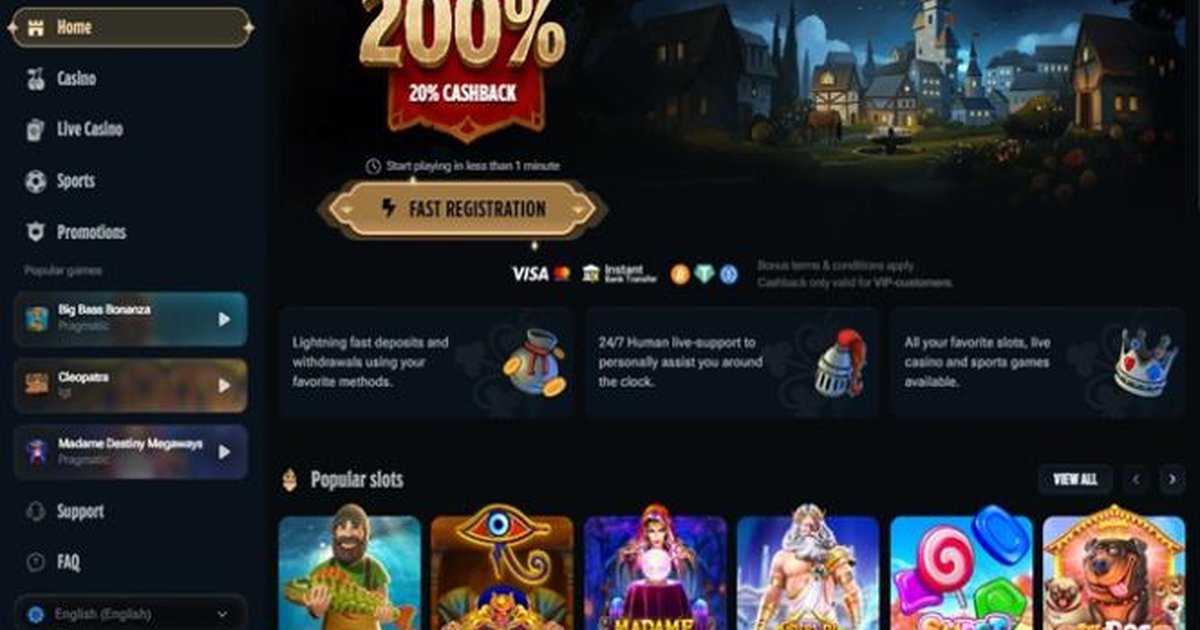 Kingdom Casino : tableau de bord joueur avec historique des retraits